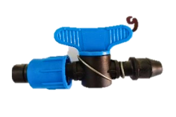 LLAVE DE PASO CON GOMA ADHERIDA PARA MANGUERA PVC A GOTEO  3017