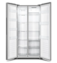 Refrigeradora side by side de 16', Inverter, color gris. Hisense