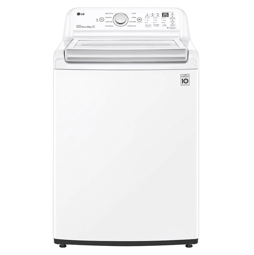 Lavadora Color Blanco de 48 Libras Marca LG