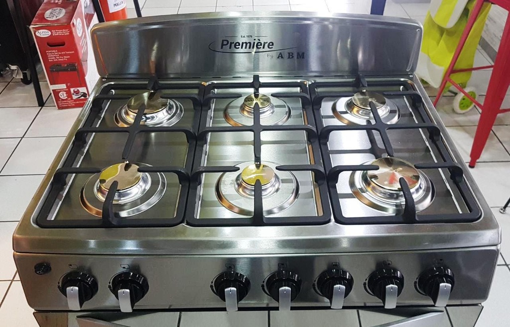 Estufa a gas de 30" de lujo 6 Hornillas MARCA PREMIERE BY ABM