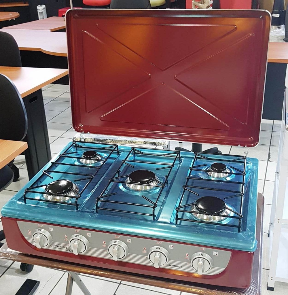 Estufa de mesa de 5 hornillas MARCA PREMIERE BY ABM