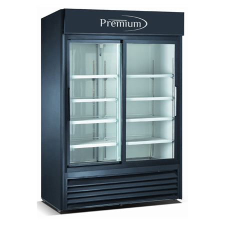 Enfriador exhibidor vertical de 45 pies cubicos MARCA PREMIUM