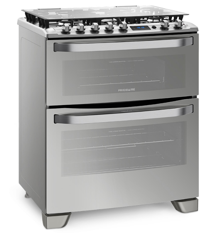 Estufa a gas de 30" con doble horno, Marca Frigidaire