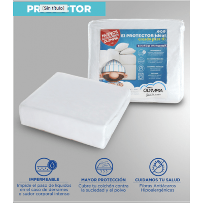 Protector de Colchón Impermeable Marca Dream Team