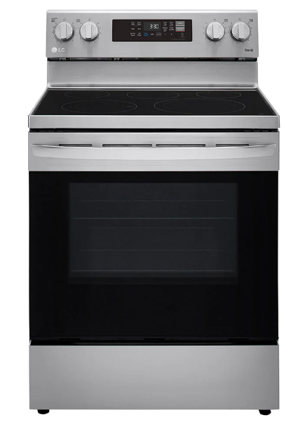 Estufa eléctrica LG de 30" con sistema de Freidora de aire