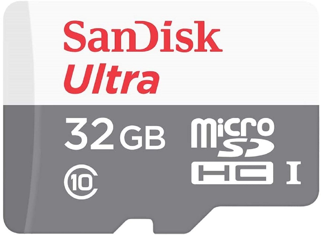 Memoria MicroSDHC SanDisk Ultra - 32GB - Clase 10 - UHS-I - C/Adaptador