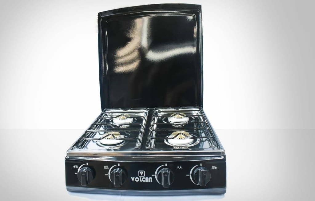 Estufa de Mesa de Cuatro Quemadores de Bronce