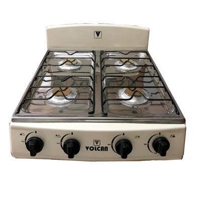 Estufa de Mesa con Cuatro Quemadores con Respaldo