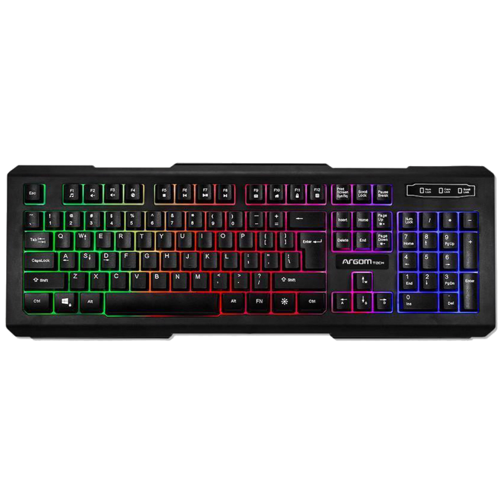 TECLADO ARGOM GAMING COMBAT USB BLACK