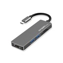 HUB USB ARGOM 5 EN 1 TYPE-C ONE AXESS SD/MICROSD/HDMI/2XUSB