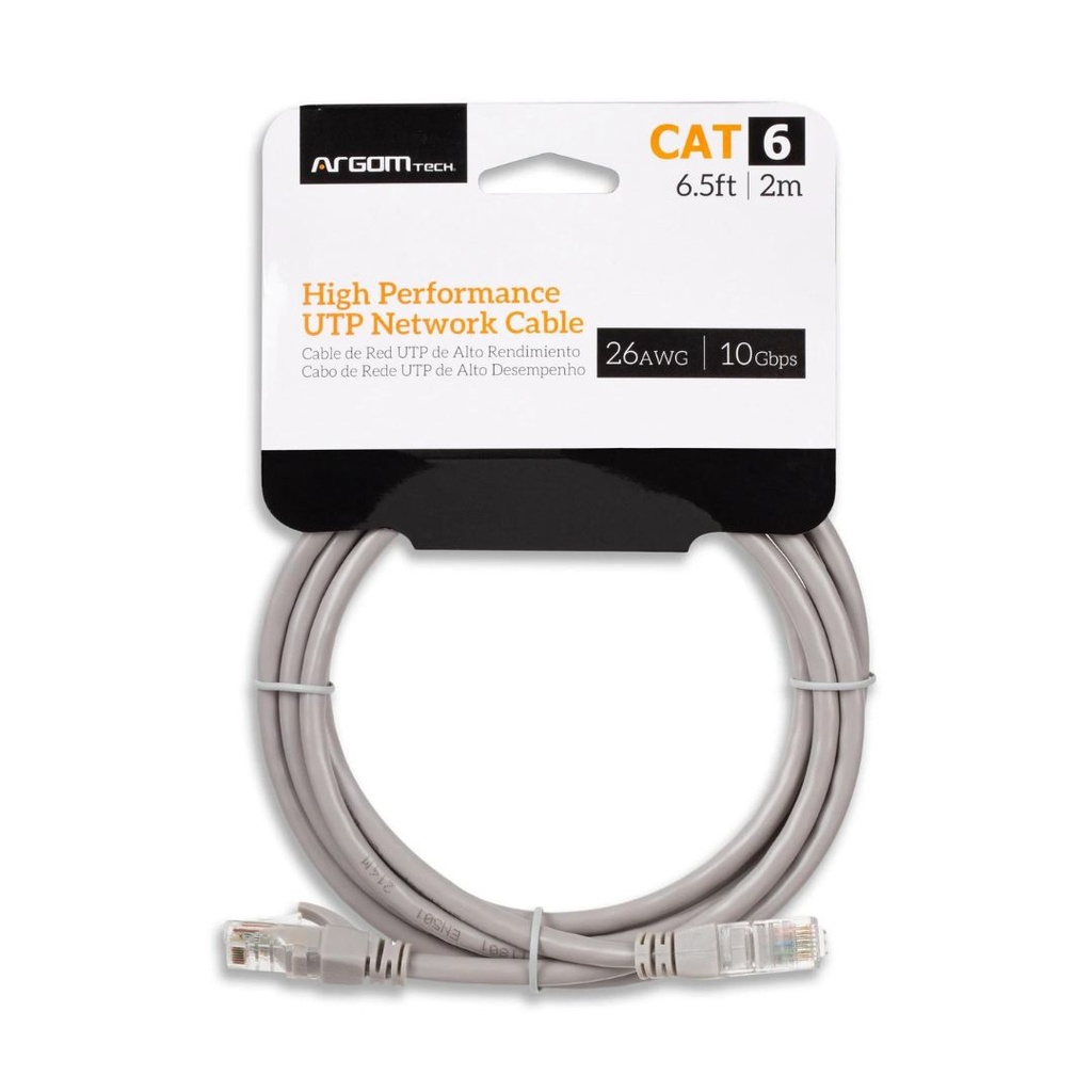 CABLE NETWORK ARGOM CAT6 6.5F/ 2M GREY