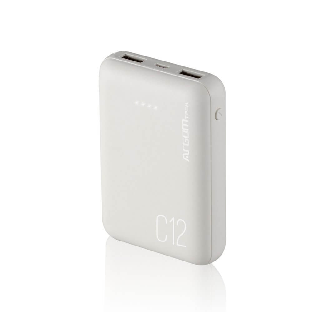 Powerbank C12 de 12000 mAh Blanco ARGOM
