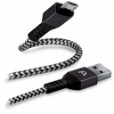 CABLE ARGOM MICRO USB A USB 2.0 1.8METROS TRENZADO NEGRO