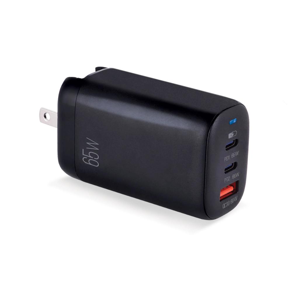 Cargador Argom Fast Charge De Pared Usb Dual Pd Type-C+Usb 65W