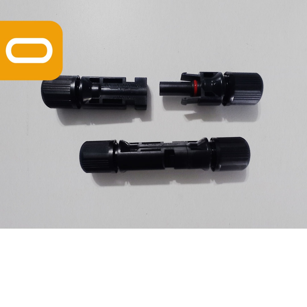 Conector MC4 simple (macho y hembra)