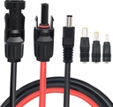 Conector MC-4 a DC 8mm con adaptador a DC7909 to DC8020/DC5525
