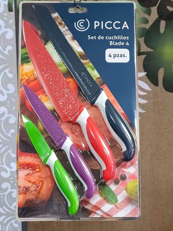 Juego de 4 cuchillos PICCA