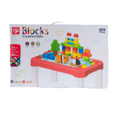 Mesa para Jugar con Bloques de Construcción