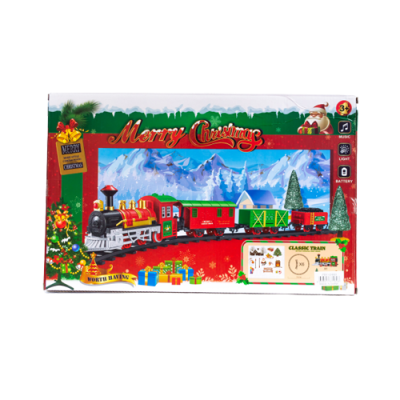 Juego de Tren Eléctrico para Árbol de Navidad Clásico