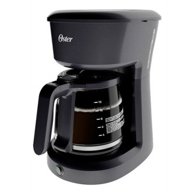 Cafetera Oster de 12 Tazas Negra con Filtro Reutilizable