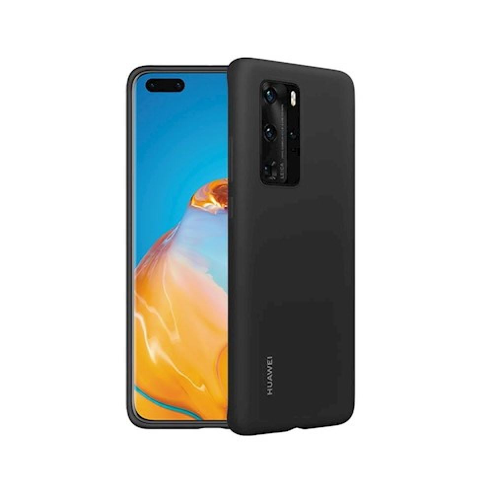 Protector para Celular Huawei P40 Pro de Silicón Negro